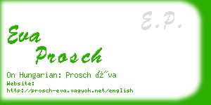 eva prosch business card